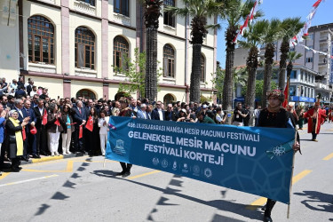 Şirvan nümayəndə heyəti Türkiyədə keçirilən 486-cı Beynəlxalq Manisa Mesir Macunu Festivalında iştirak edib.