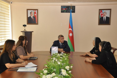 Şirvan Səhər İcra Hakimiyyətinin başçısı İlqar Abbasov vətəndaş qəbulu keçirib.
