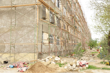 Şirvanda “Şəhərsalma və Memarlıq İli” çərçivəsində görülən abadlıq işləri davam etdirilir.