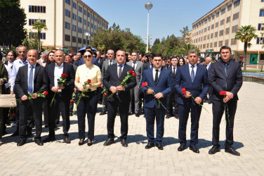 Şirvanda Ümummilli lider, Ulu Öndər Heydər Əliyevin anadan olmasının 103 illiyi münasibətilə xatirəsi anılıb.