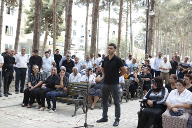 Şirvan Şəhər İcra Hakimiyyətinin başçısı İlqar Abbasov sakinlərlə növbəti səyyar görüş keçirib 02.09.2023