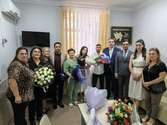 Vətən müharibəsi şəhidi  Elnur Qarayevin qardaşı Qorxmaz Qarayevin yeni doğulan övladı ziyarət edilib.