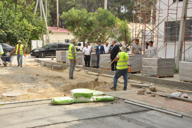 Şirvanda “Şəhərsalma və Memarlıq İli” çərçivəsində görülən abadlıq işləri davam etdirilir.