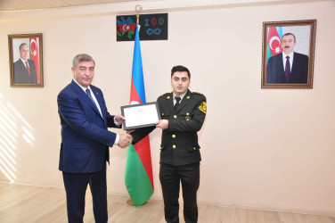 Şirvanda Səfərbərlik və Hərbi Xidmətə Çağırış üzrə Dövlət Xidmətinin yaradılmasının 14 illiyinə həsr olunmuş tədbir keçirilib.