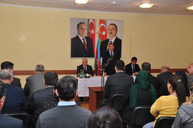 Bayramlı qəsəbəsində səyyar görüş keçirilib.