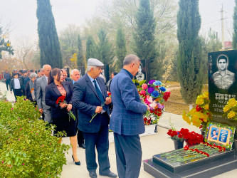 Şirvanda Vətən müharibəsi şəhidi Şəhriyar İsmayılzadənin xatirəsi anılıb.