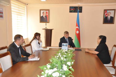 Şirvan Şəhər İcra Hakimiyyətinin başçısı İlqar Abbasov vətəndaş qəbulu keçirib.