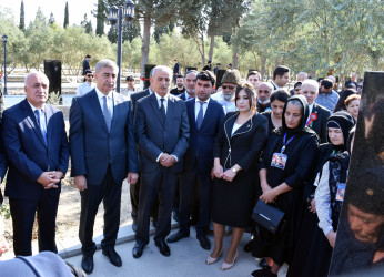 Vətən müharibəsinin şəhidi Nicat Hüseynovun xatirəsi yad edilib.