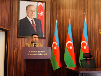 Şirvan şəhərində “Mülki müdafiə sahəsində 2025-ci ilin yekunu, 2026-cı ildə qarşıda duran vəzifələr” mövzusunda müşavirə keçirilib.