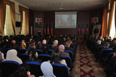 Şirvanda Ümummilli lider, Ulu Öndər Heydər Əliyevin anadan olmasının 103 illiyinə həsr olunmuş tədbir keçirilib.