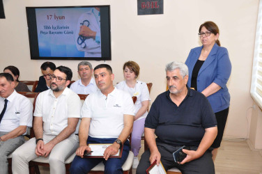 Şirvanda tibb işçilərinin peşə bayramı qeyd edilib.