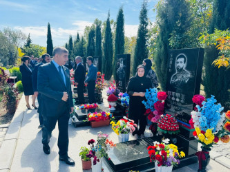 Şirvanda Vətən müharibəsi şəhidi Elvin Şıxəliyevin xatirəsi anılıb.