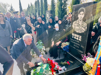 Şirvanda Vətən müharibəsi şəhidi Ramil Əliyevin xatirəsi anılıb.