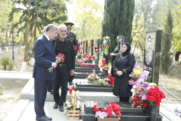 Vətən müharibəsi şəhidi Namiq Xəlilovun anım günü qeyd edilib.