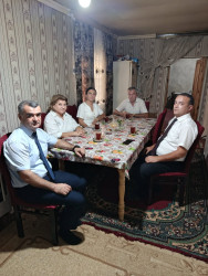 Şirvan şəhərində Anım Günü ərəfəsində şəhid ailələri və müharibə əlilləri ziyarət olunur.