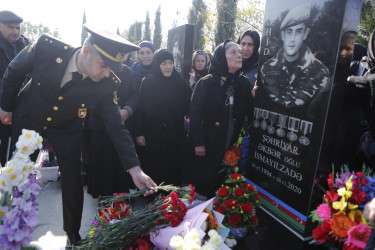 Vətən müharibəsi şəhidi Şəhriyar İsmayılzadənin anım günü qeyd edilib.