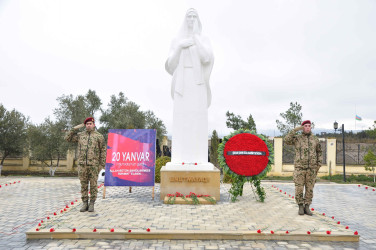 Şirvanda 20 Yanvar faciəsinin 36-cı ildönümünə həsr olunmuş ümumşəhər tədbiri keçirilib.
