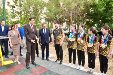 Şirvanda yeni idman zonası istifadəyə verilib.