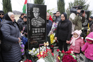 Vətən müharibəsi şəhidi Süleyman Bağırovun anım günü qeyd edilib.