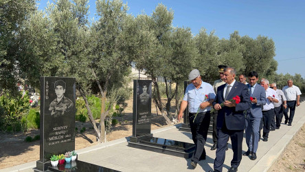 Şirvan Şəhər İcra Hakimiyyətinin başçısı iyul ayının sonuncu cümə axşamı  şəhid ailələri ilə birlikdə Şəhidlər Xiyabanını ziyarət edib.