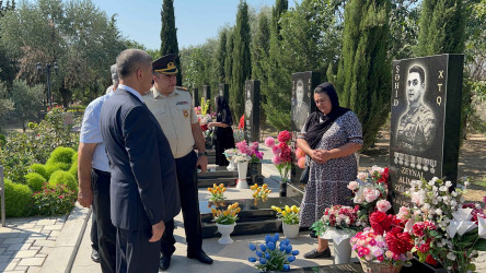 Şirvan Şəhər İcra Hakimiyyətinin başçısı iyul ayının sonuncu cümə axşamı  şəhid ailələri ilə birlikdə Şəhidlər Xiyabanını ziyarət edib.