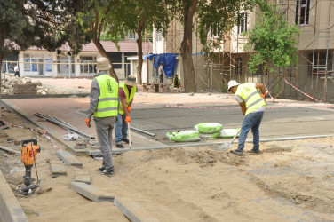 Şirvanda “Şəhərsalma və Memarlıq İli” çərçivəsində görülən abadlıq işləri davam etdirilir.