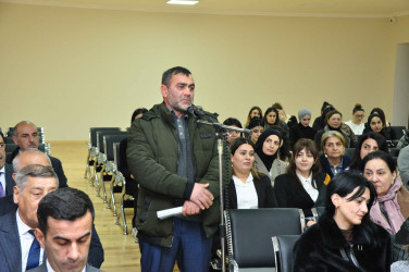 Şəhər İcra Hakimiyyətinin başçısı İlqar Abbasov növbəti səyyar görüş keçirib.