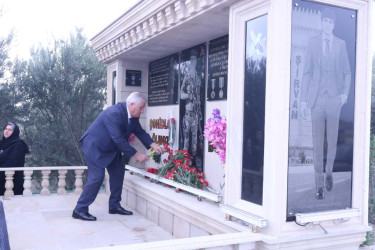 Vətən müharibəsi şəhidi Amal Alışanlının anım günü qeyd edilib.