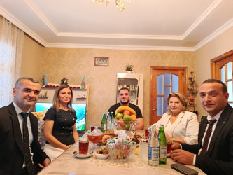 Şirvan şəhərində “Anım Günü” ərəfəsində şəhid ailələri və müharibə əlilləri ziyarət olunur