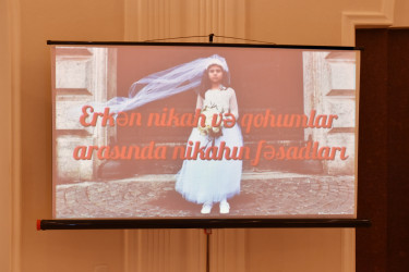 Şirvanda “Erkən nikah və qohumlar arasında nikahın fəsadları” mövzusunda maarifləndirici tədbir keçirilib.