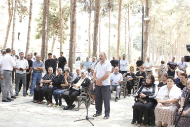 Şirvan Şəhər İcra Hakimiyyətinin başçısı İlqar Abbasov sakinlərlə növbəti səyyar görüş keçirib 02.09.2023