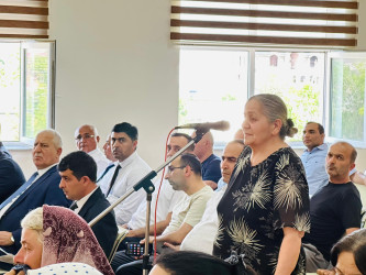 Şirvan Şəhər İcra Hakimiyyətinin başçısı İlqar Abbasov növbəti səyyar görüş keçirib.