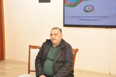 Şirvan Səhər İcra Hakimiyyətinin başçısı İlqar Abbasov vətəndaş qəbulu keçirib.