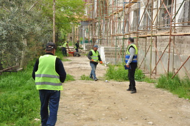Şirvanda “Şəhərsalma və Memarlıq İli” çərçivəsində görülən abadlıq işləri davam etdirilir.