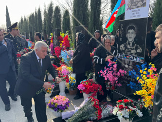 Şirvanda Vətən müharibəsi şəhidi Elnur Qarayevin xatirəsi anılıb.