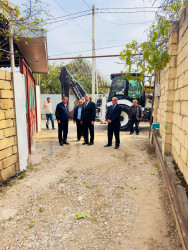 Şirvanda küçələrin asfaltlanması işləri davam etdirilir.