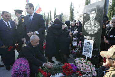 Vətən müharibəsi şəhidi Ramil Əliyevin anım günü qeyd edilib.