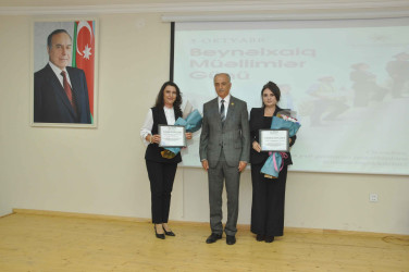 5 oktyabr – Beynəlxalq Müəllimlər Günü Şirvan şəhərində qeyd edilib.
