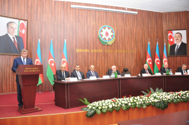 Şirvanda ötən ilin yekunları ilə bağlı hesabat yığıncağı keçirilib.