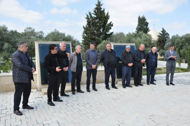 Şəhər İcra Hakimiyyətinin başçısı aprel ayının sonuncu cümə axşamı şəhid ailələrinin üzvləri ilə birlikdə Şəhidlər xiyabanını ziyarət edib.