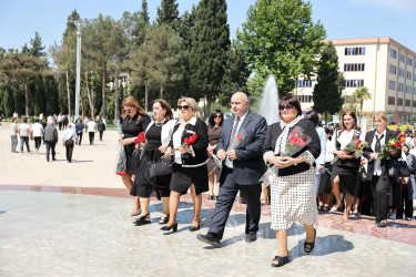 Şirvanda Ümummilli lider, Ulu Öndər Heydər Əliyevin anadan olmasının 102-ci ildönümü münasibətilə xatirəsi anılıb.