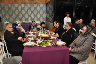 Şirvanda iftar süfrəsi təşkil olunub.