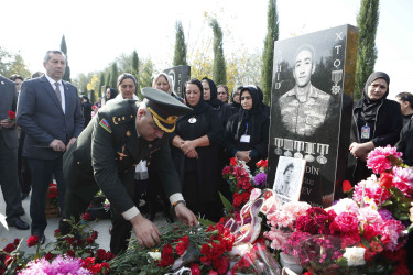 Vətən müharibəsi şəhidi Şəmsəddin Vəliyevin anım günü qeyd edilib.