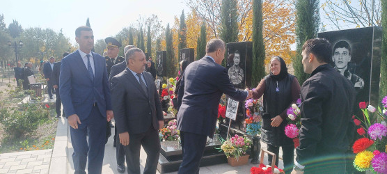 Vətən müharibəsi şəhidi Şəmsəddin Vəliyevin anım günü qeyd edilib.