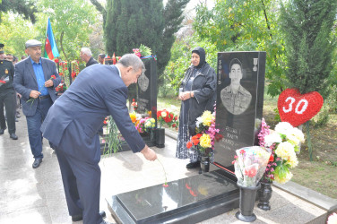 Vətən müharibəsi şəhidi Xəqani Məmmədovun xatirəsi anılıb.