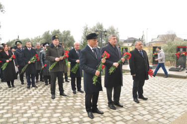 20 Yanvar faciəsinin 36-cı ildönümü Şirvan şəhərində silsilə tədbirlərlə qeyd olunub.