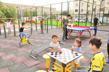 Şirvanda yeni idman zonası istifadəyə verilib.