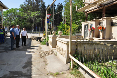 Şirvanda “Şəhərsalma və Memarlıq İli” çərçivəsində görülən abadlıq işləri davam etdirilir.