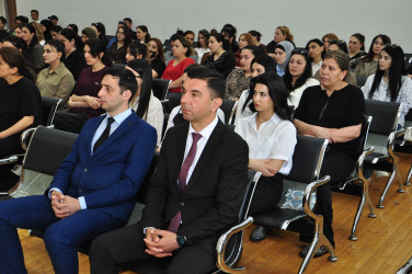 Şirvanda “Narkotik asılılığı problemində ailələrin rolu və valideyn məsuliyyəti” mövzusunda tədbir keçirilib.