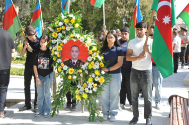 Şəhid polkovnik-leytenant Rəşad Hüseynovun xatirəsi anılıb.